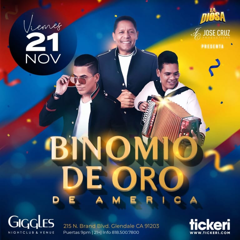 Event - Binomio de Oro en vivo en Los Angeles - Glendale, CA - Fri, November 21, 2025} | concert tickets