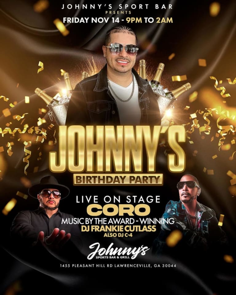 Event - Johnny`s Birthday Party  - Lawrenceville, GA - vie, 14 de noviembre de 2025} | concert tickets