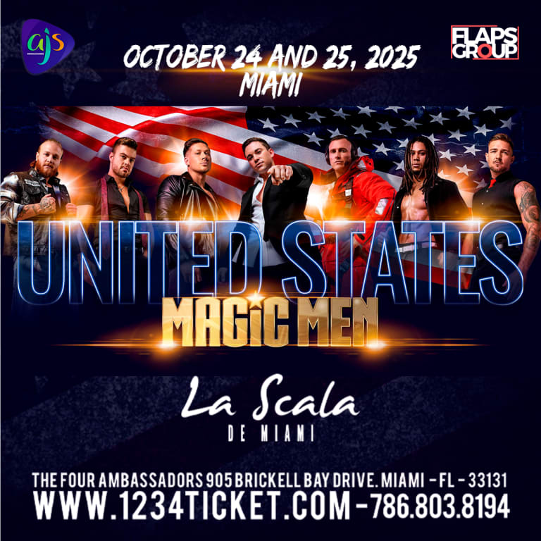 Event - Magic Men Australia in Miami - Miami, FL - Fri, October 24, 2025} | concert tickets