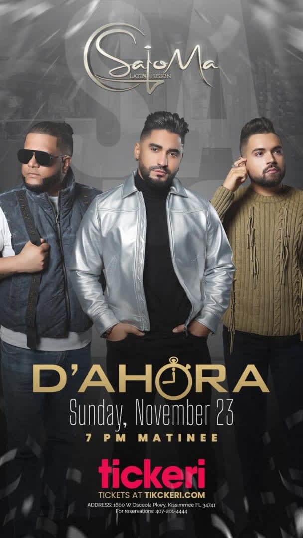 Event - EL GRUPO D"AHORA  - Kissimmee, FL - dom, 23 de noviembre de 2025} | concert tickets