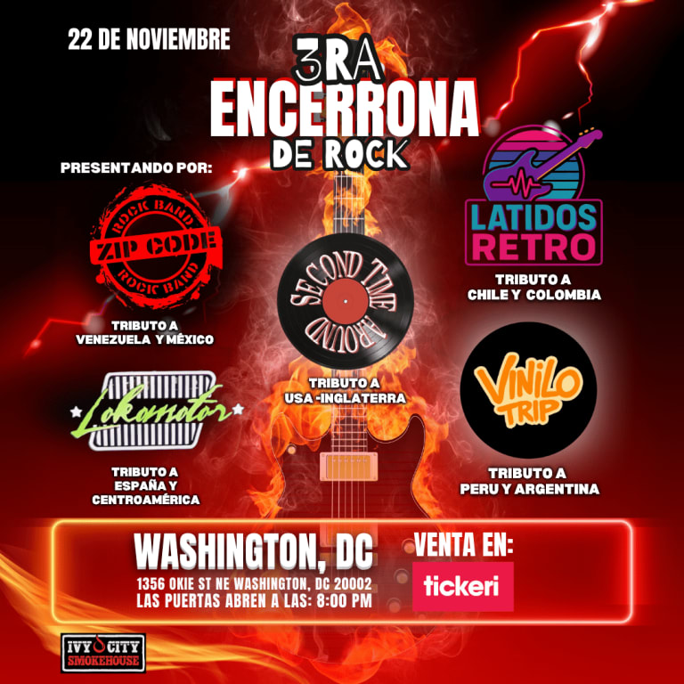 Event - 3ra Encerrona de Rock - Washington, District Of Columbia - sáb, 22 de noviembre de 2025} | concert tickets