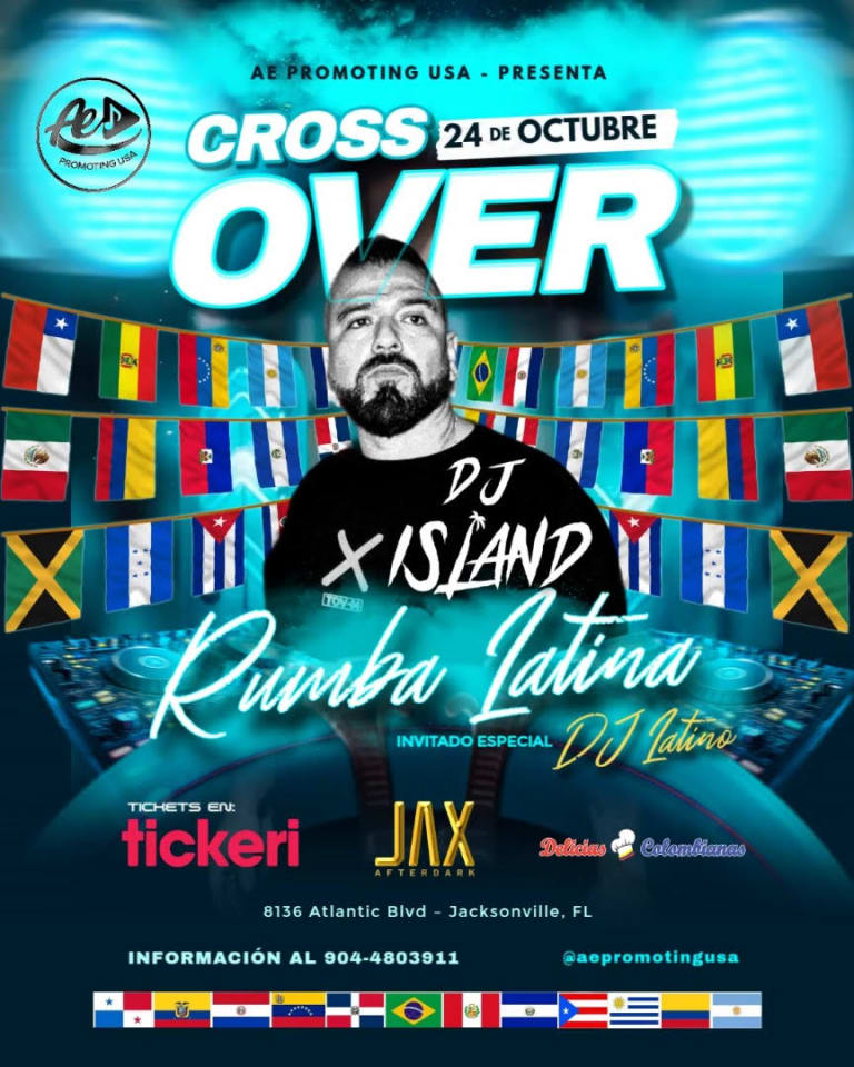 Event - GRAN RUMBA CROSSOVER DJ ISLAND FIESTA LATINA  - Jacksonville, FL - Fri, October 24, 2025} | concert tickets