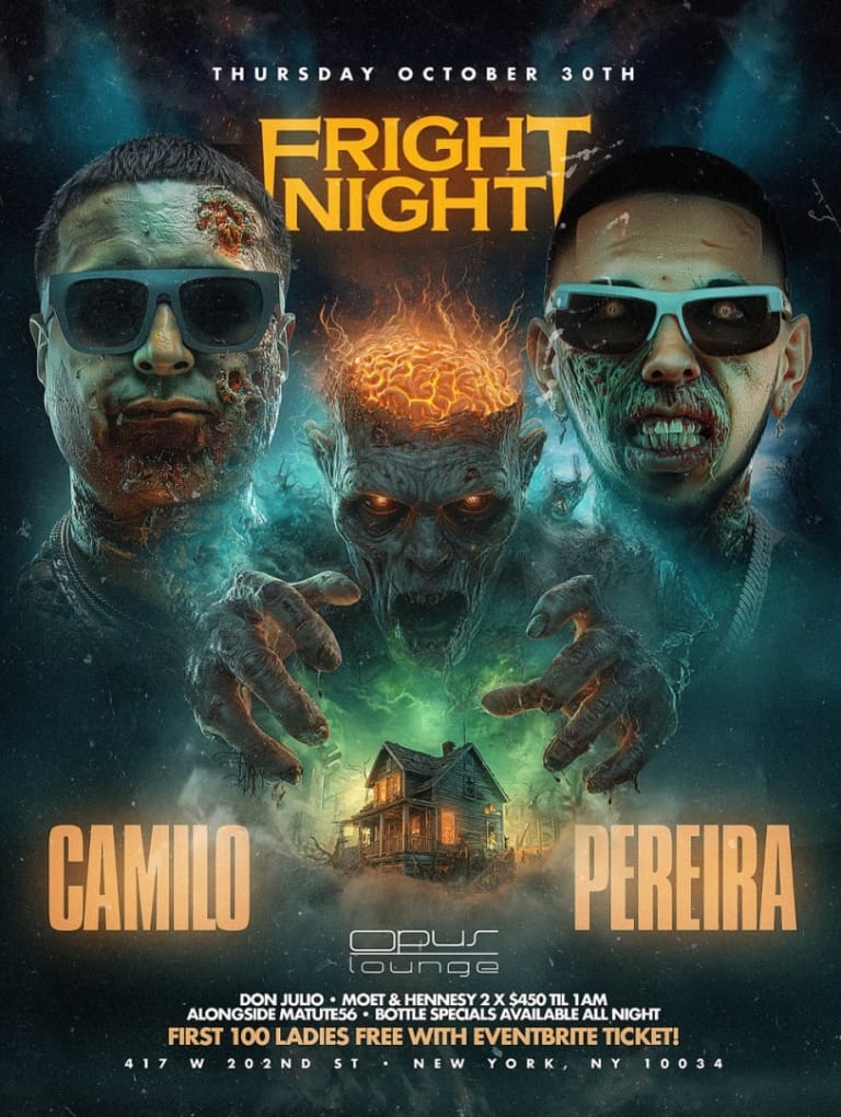 Event - Fright Fest DJ Camilo Live At Opus Lounge  - New York, New York - October 30, 2025 | concert tickets