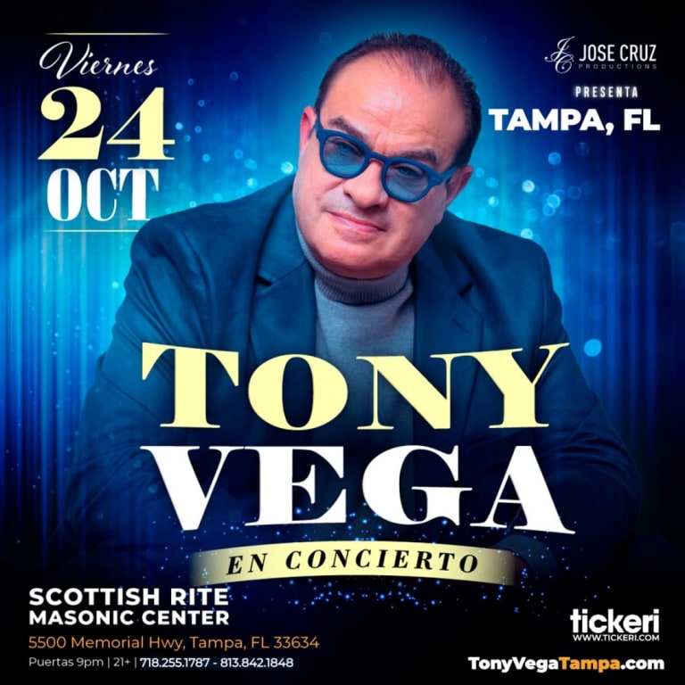 Event - Tony Vega en vivo en Tampa - Tampa, FL - Fri, October 24, 2025} | concert tickets
