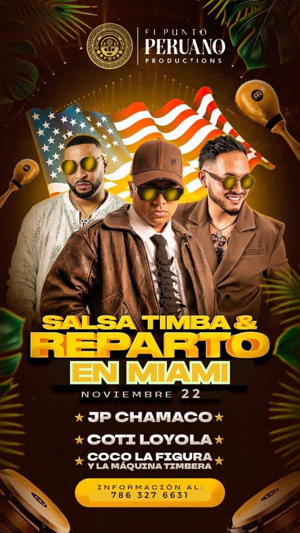 Event - Noche de Salsa Timba y Reparto en MIAMI  - Hialeah, Florida - November 22, 2025 | concert tickets