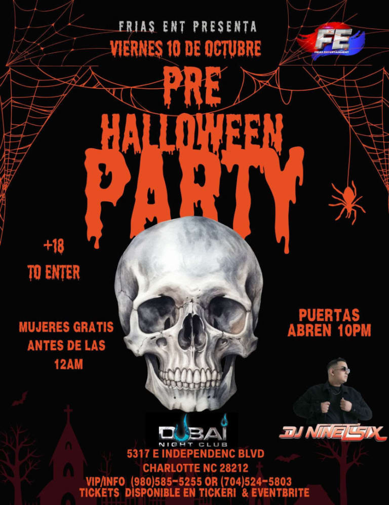 Event - Pre Halloween party  - Charlotte, North Carolina - October 10, 2025 | concert tickets