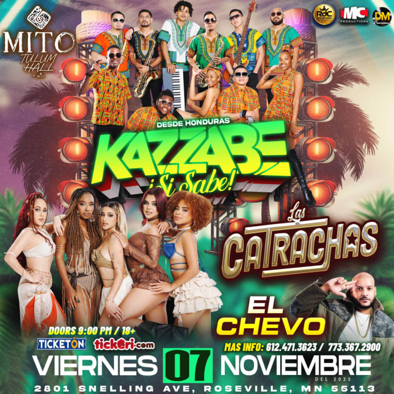 Event - KAZZABE :: LAS CATRACHAS :: EL CHEVO en MINNEAPOLIS - Roseville, Minnesota - November 7, 2025 | concert tickets