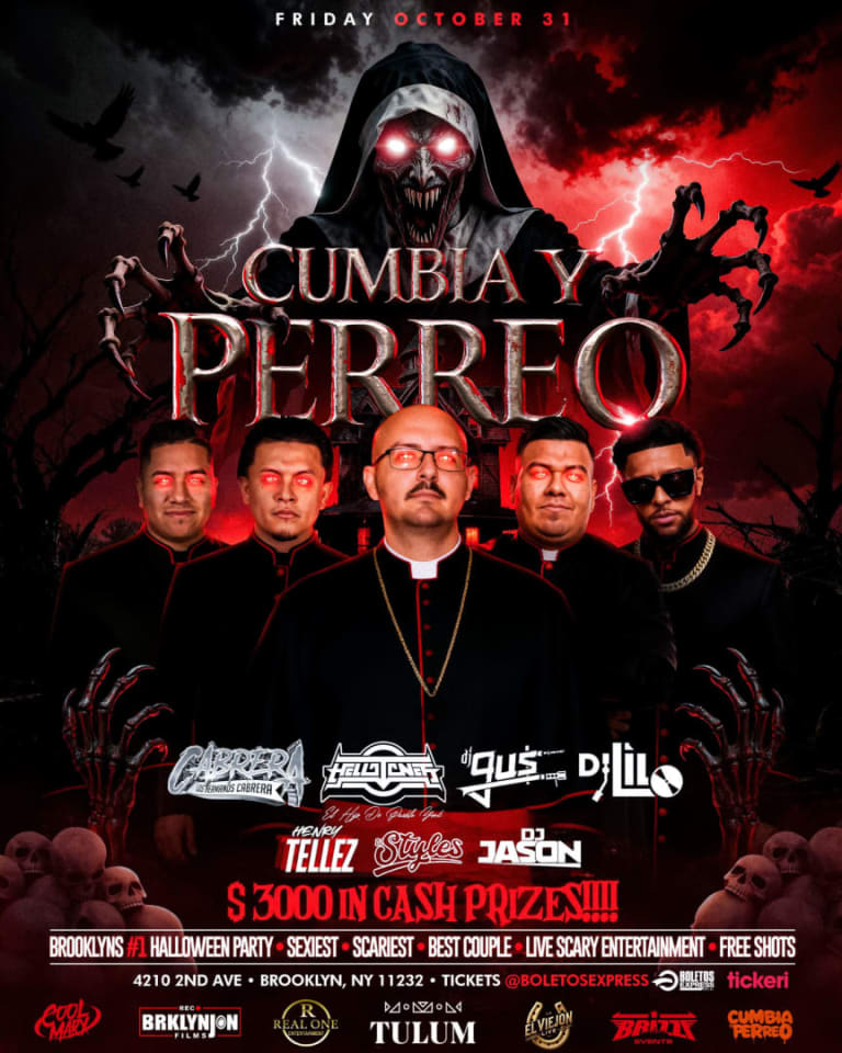 Event - CUMBIA Y PERREO HALLOWEEN EDITION - Brooklyn, New York - October 31, 2025 | concert tickets