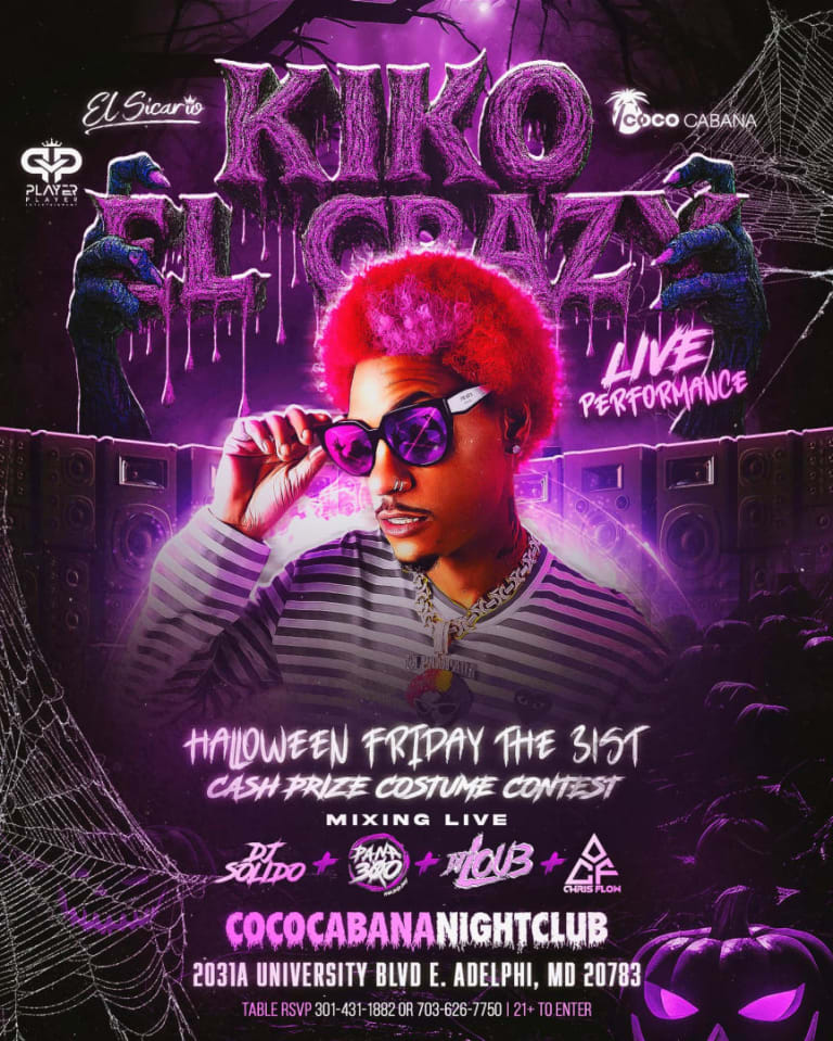 Event - Biggest Halloween Party with KIKO EL CRAZY - Adelphi, Maryland - October 31, 2025 | concert tickets
