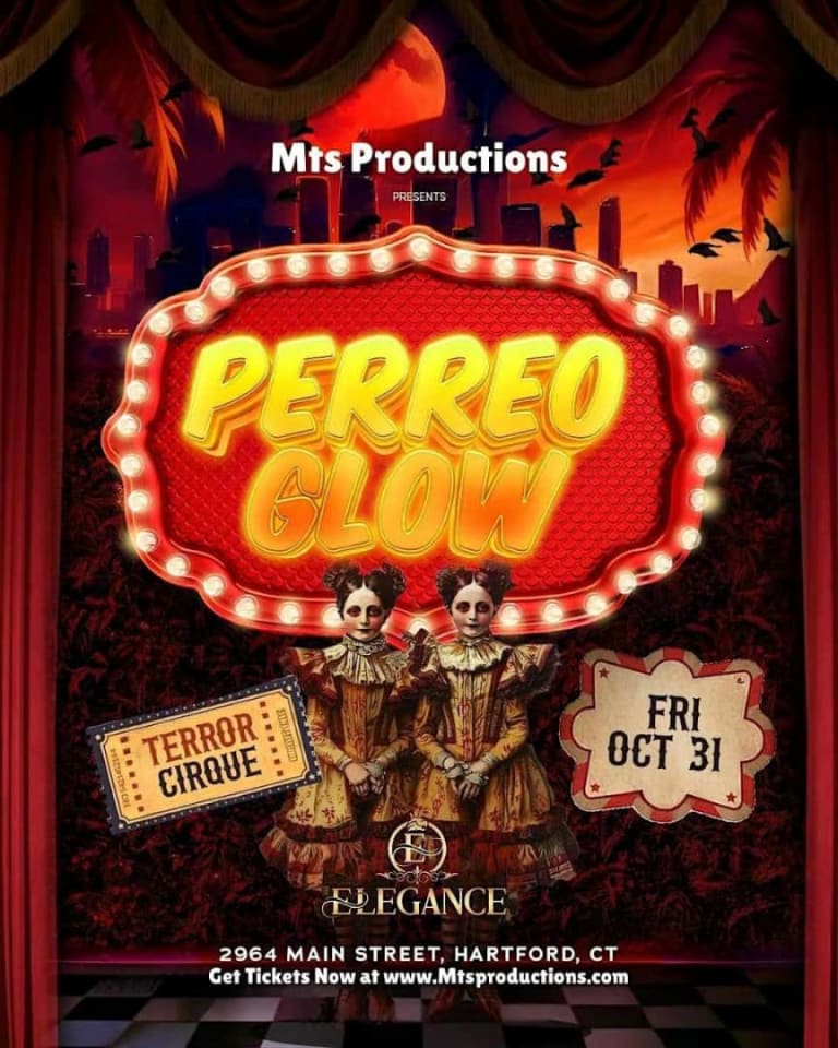 Event - Elegance Nightclub Halloween Party: Perreo Glow – Terror Cirque Hartford CT - Hartford, Connecticut - October 31, 2025 | concert tickets