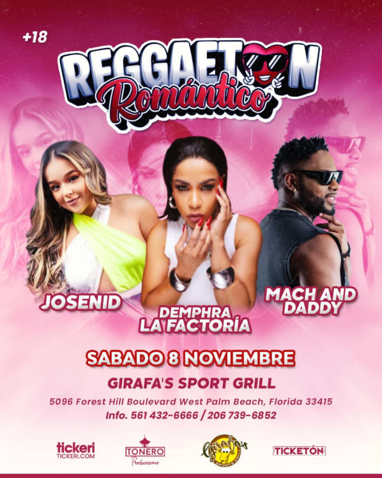 Event - Demphra La Factoria - Mach and Daddy - Josenid en Concierto.  - West Palm Beach, FL - Sat, November 8, 2025} | concert tickets