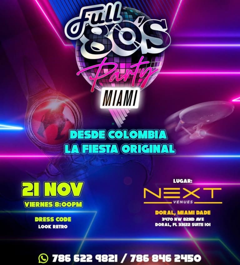 Event - FULL 80’S  - Doral, Florida - November 21, 2025 | concert tickets