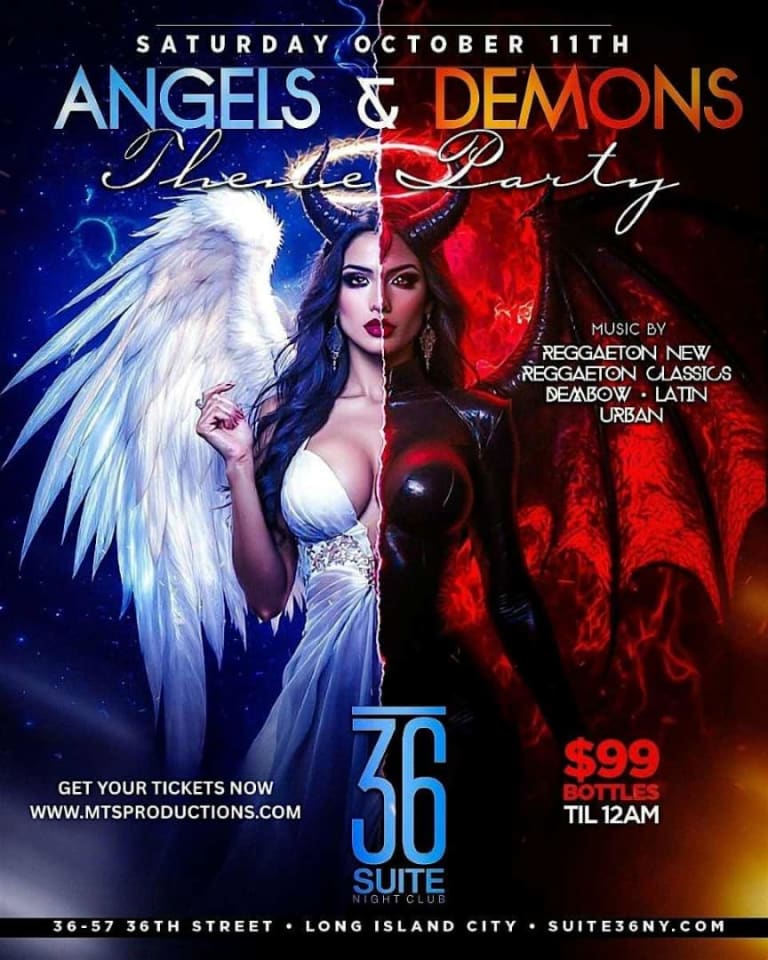 Event - Angels & Demons Theme Party at Suite 36 Night Club – Saturday, October 11th - Astoria, New York - October 11, 2025 | concert tickets
