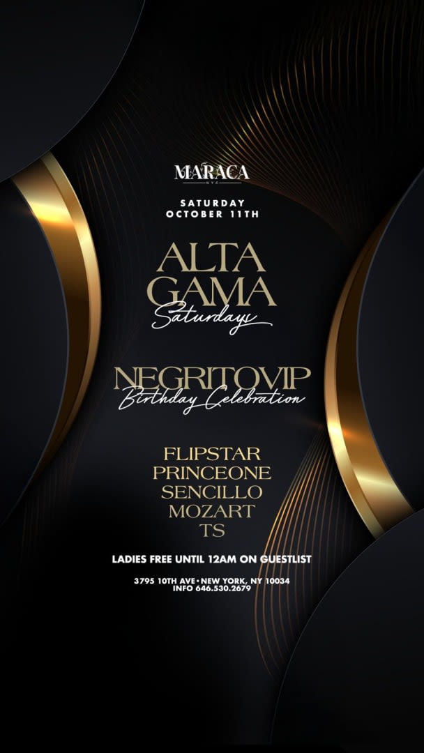 Event - Alta Gama Saturdays Columbus Day Weekend At Maraca NYC - New York, New York - October 11, 2025 | concert tickets