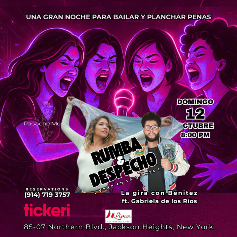 Event - RUMBA & DESPECHO - La Gira con Benitez - Jackson Heights, New York - Queens, NY - Sun, October 12, 2025} | concert tickets