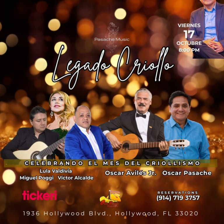 Event - Pasache Music DDLCC - LEGADO CRIOLLO - Cabo Blanco Restaurant, Hollywood, Florida - Hollywood, Florida - October 17, 2025 | concert tickets