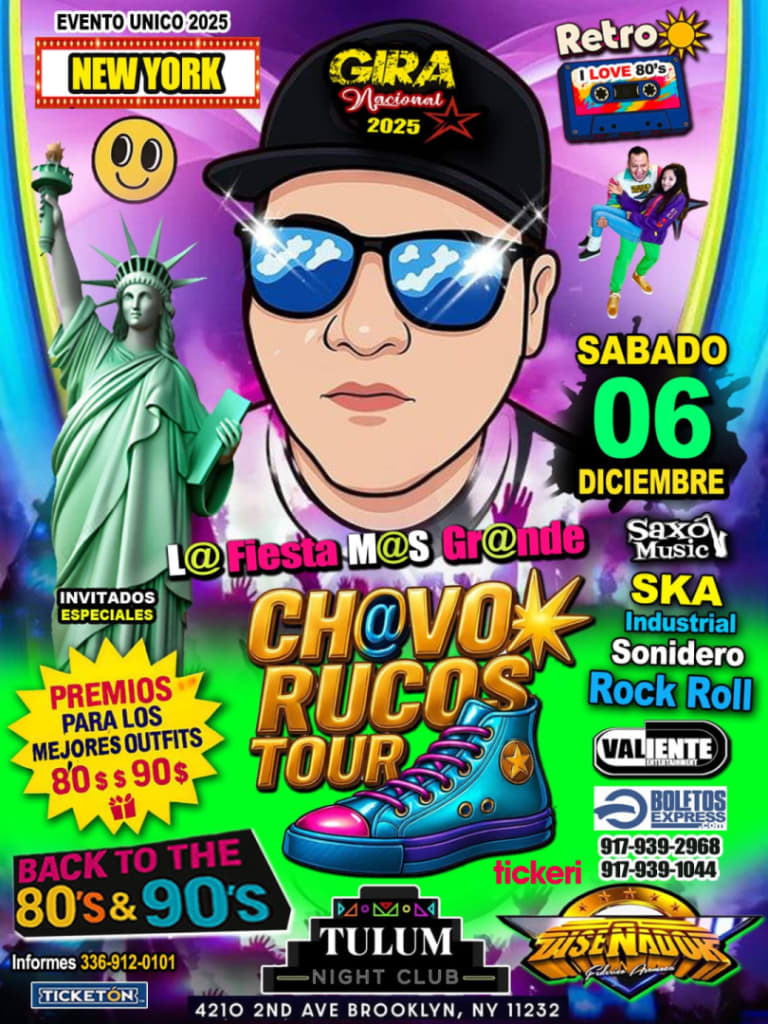 Event - CHAVORUCOS TOUR  - Brooklyn, New York - December 6, 2025 | concert tickets
