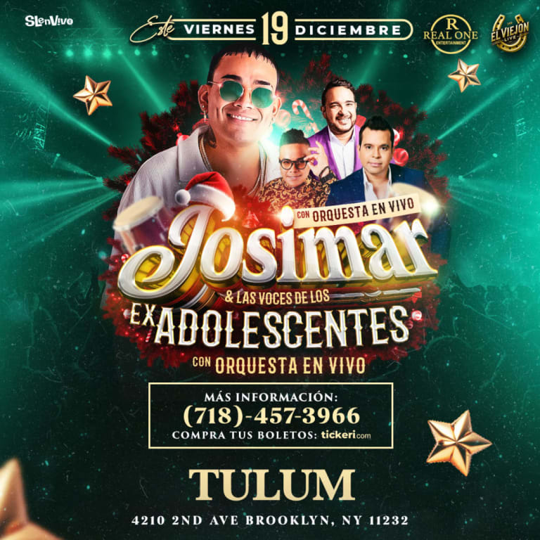 Event - JOSIMAR & LAS VOCES DE LOLS EX ADOLECENTES CON ORQUESTA EN VIVO - Brooklyn, New York - December 19, 2025 | concert tickets
