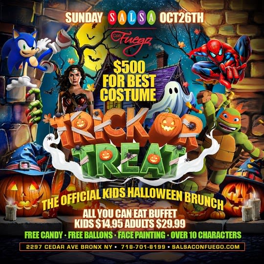 Event - The Official Kids Halloween Brunch October 26 - Bronx, New York - October 26, 2025 | concert tickets