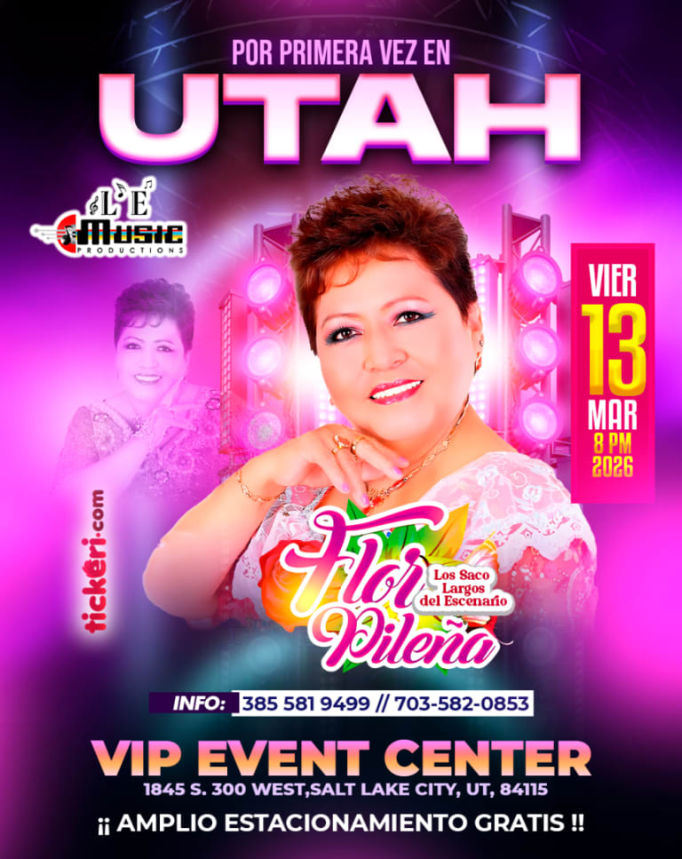 Event - FLOR PILEÑA en UTAH - Salt Lake City, Utah - March 13, 2026 | concert tickets