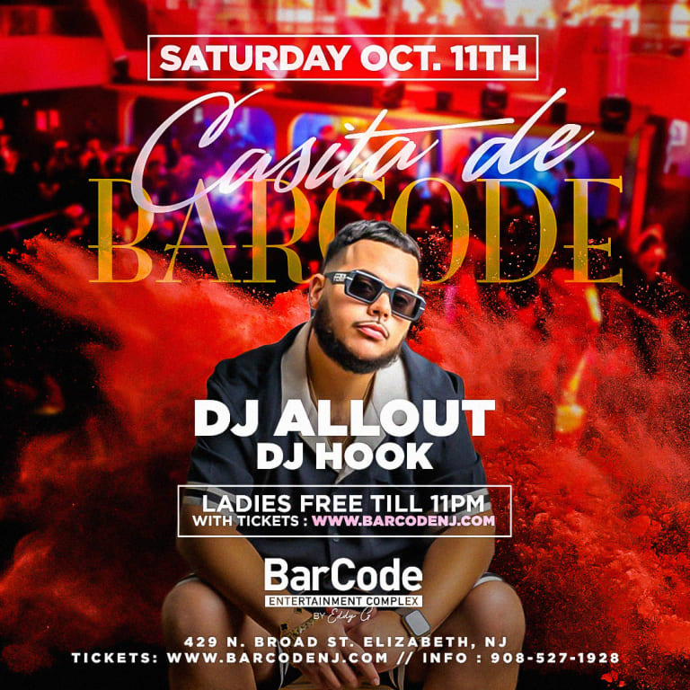 Event - La Casita @ BarCode w/ DJ Allout - Elizabeth, New Jersey - October 11, 2025 | concert tickets