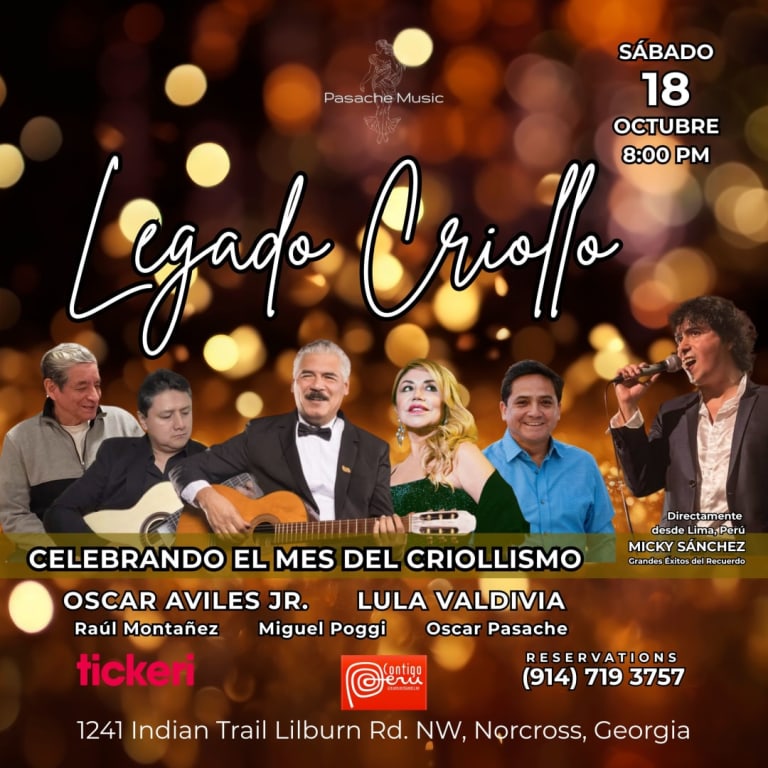 Event - Pasache Music DDLCC - LEGADO CRIOLLO - Contigo Perú, Norcross, Georgia - Norcross, GA - Sat, October 18, 2025} | concert tickets
