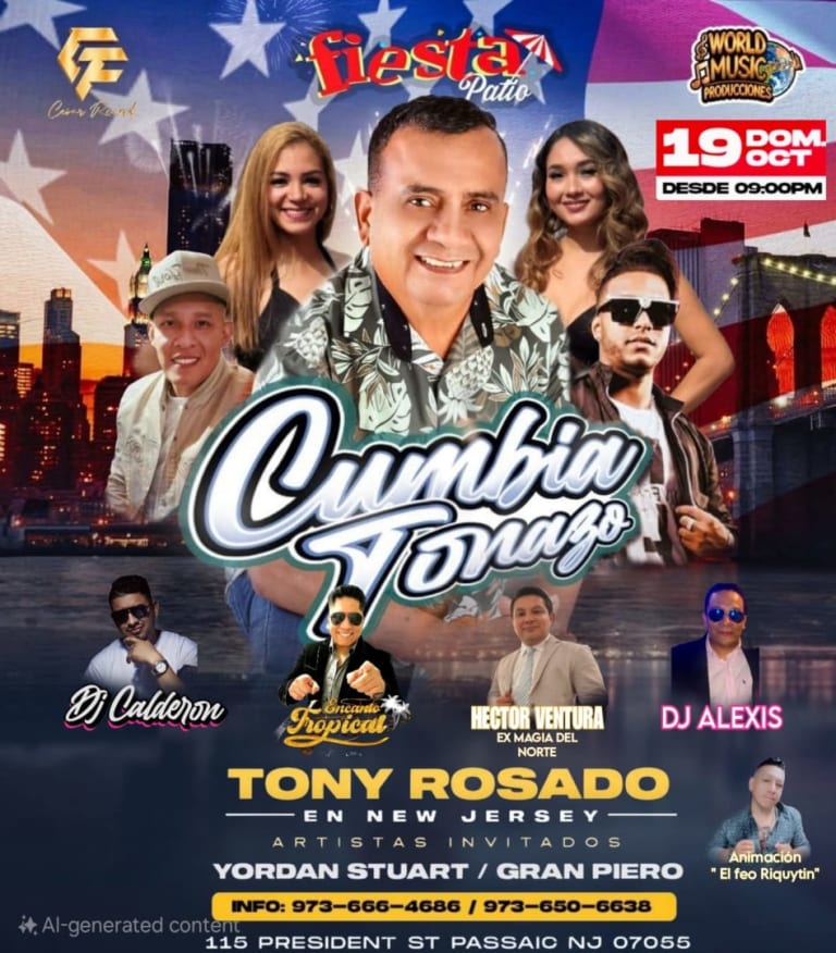 Event - Tony Rosado en New Jersey - Passaic, NJ - Sun, October 19, 2025} | concert tickets