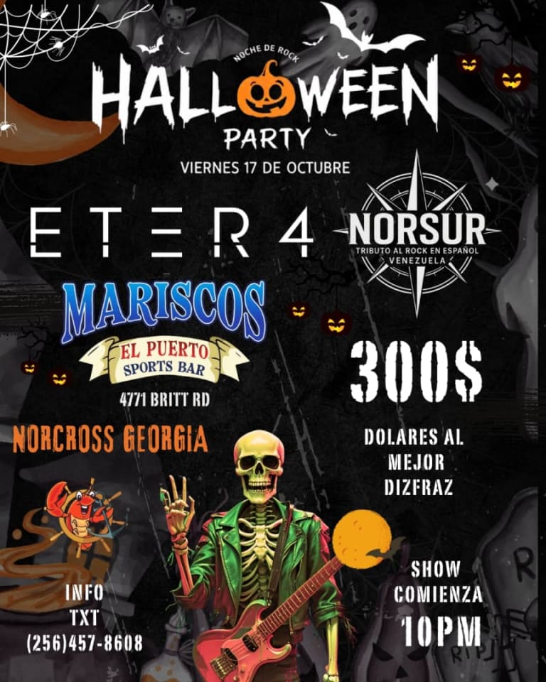 Event - ETER4 en concierto! - Noche de Rock en Español  - Norcross, GA - vie, 17 de octubre de 2025} | concert tickets