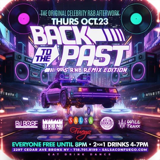 Event - Back To the Past The Original Celebrity R&B After Work - Bronx, NY - Thu, October 23, 2025} | concert tickets
