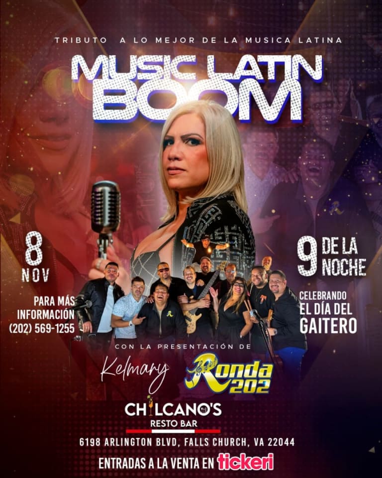 Event - Music Latin BOOM con Kelmary y Ronda 202 - Falls Church, Virginia - November 8, 2025 | concert tickets