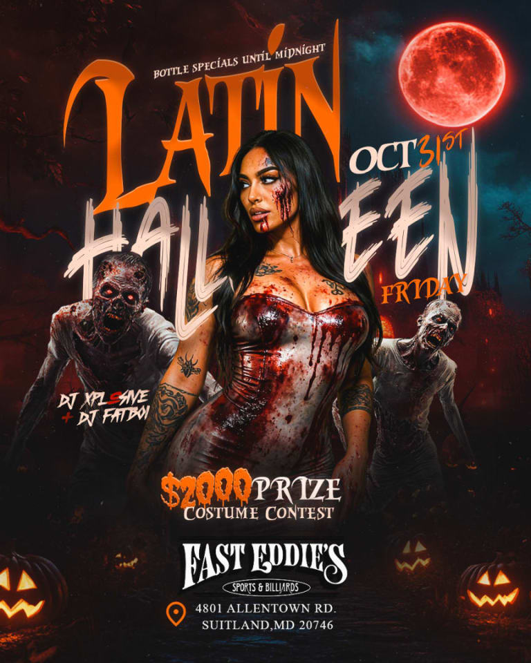 Event - Latin Halloween en Fast Eddie’s - Camp Springs, MD - vie, 31 de octubre de 2025} | concert tickets