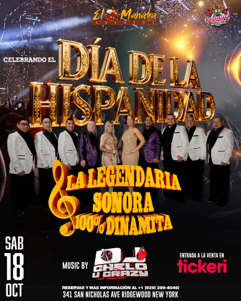 Event - LA LEGENDARIA SONORA 100% DINAMITA  - Ridgewood, NY - Sat, October 18, 2025} | concert tickets