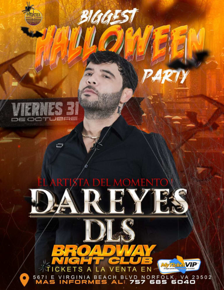 Event - DAREYES DLS HALLOWEEN PARTY - Norfolk, Virginia - October 31, 2025 | concert tickets