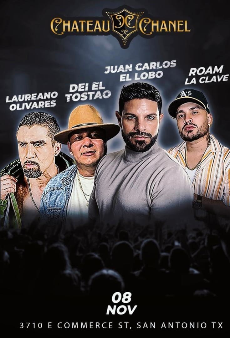 Event - Juan Carlos el Lobo & Dei el Tostao & Roam la Clave & Laureano Olivares en concierto  - San Antonio, Texas - November 8, 2025 | concert tickets