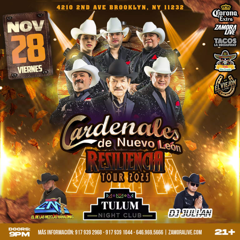 Event - LOS CARDENALES DE NUEVO LEON - Brooklyn, New York - November 28, 2025 | concert tickets