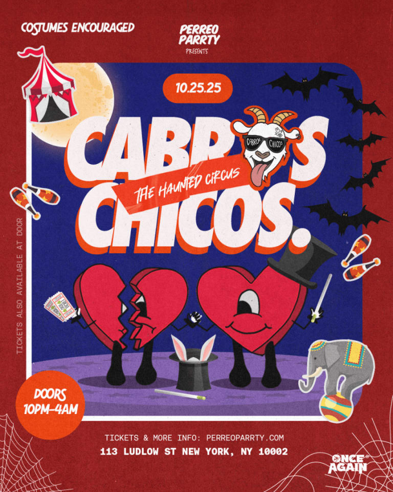 Event - Cabros Chicos - Haunted Circus | Latin Halloween Dance Party in NYC (18+) - New York, New York - October 25, 2025 | concert tickets