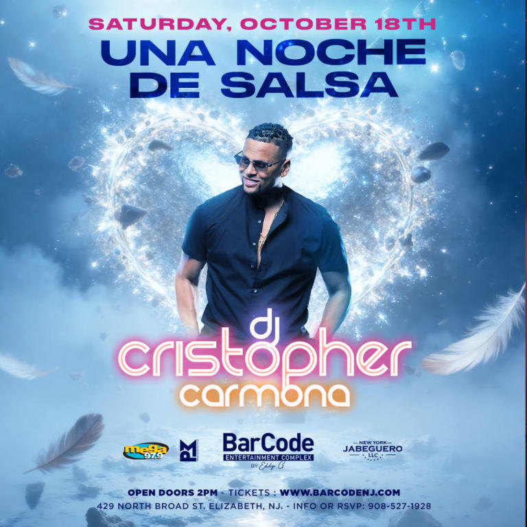 Event - Una Noche de Salsa con Christopher Carmona - Elizabeth, New Jersey - October 18, 2025 | concert tickets
