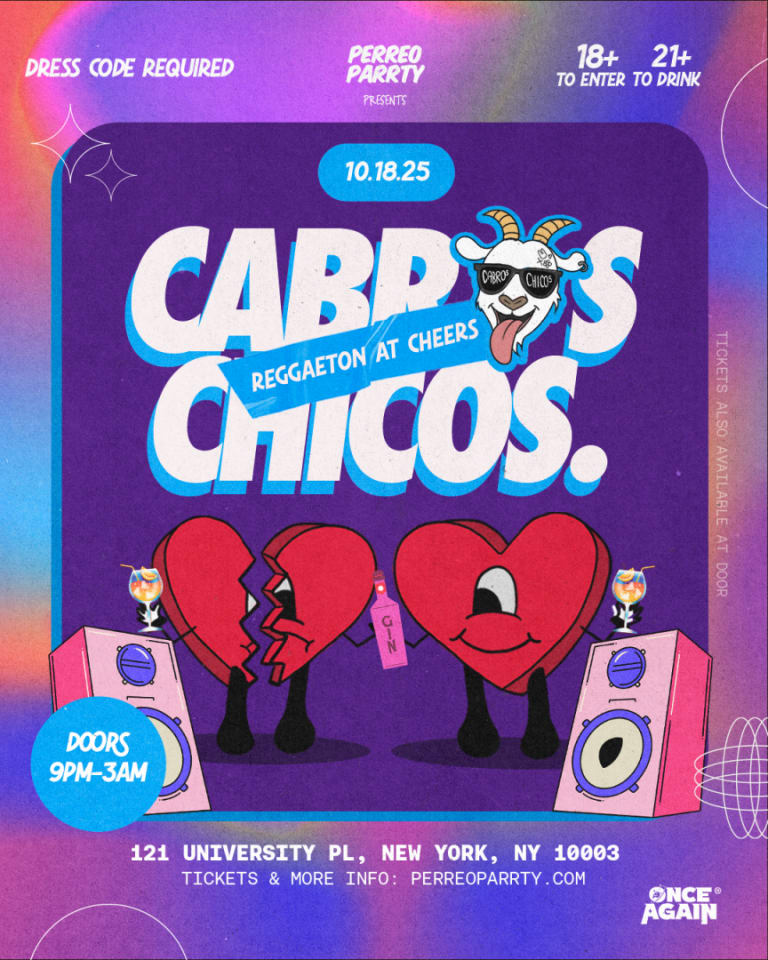 Event - Cabros Chicos - 18+ Reggaeton At Cheers @Bar 13 ( Union Square ) - New York, New York - October 18, 2025 | concert tickets