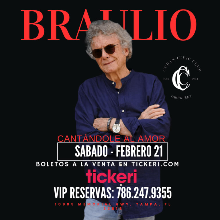 Event - Braulio cantandole al amor - Tampa, FL - Sat, February 21, 2026} | concert tickets