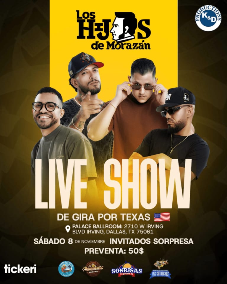 Event - Los Hijos de Morazan Live Show en Dallas - Irving, TX - Sat, November 8, 2025} | concert tickets