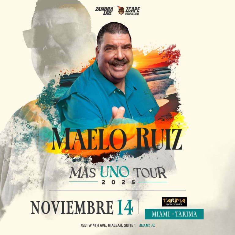Event - Maelo Ruiz en vivo en Miami - Hialeah, FL - Fri, November 14, 2025} | concert tickets