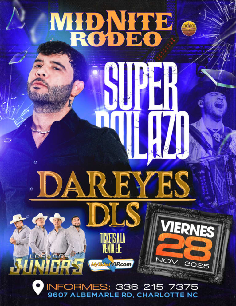 Event - SUPER BAILAZO CON DAREYES  - Charlotte, NC - vie, 28 de noviembre de 2025} | concert tickets