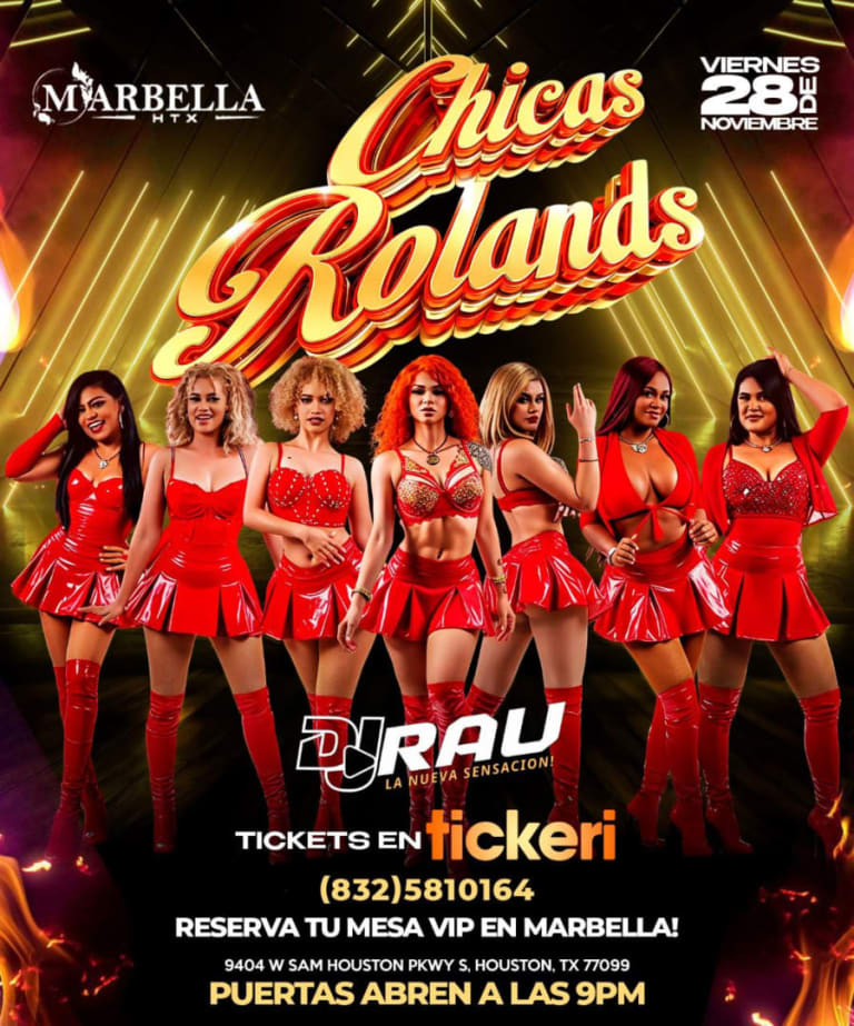Event - CHICAS ROLANDS EN MARBELLA  - Houston, TX - Fri, November 28, 2025} | concert tickets