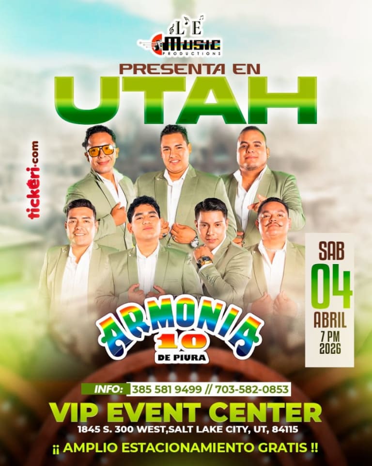 Event - Armonia 10 en concierto - Salt Lake City, Utah - April 4, 2026 | concert tickets