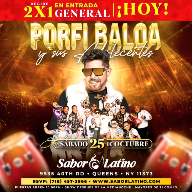 Event - PORFI BALOA EN SABOR LATINO NY - Queens, New York - October 25, 2025 | concert tickets