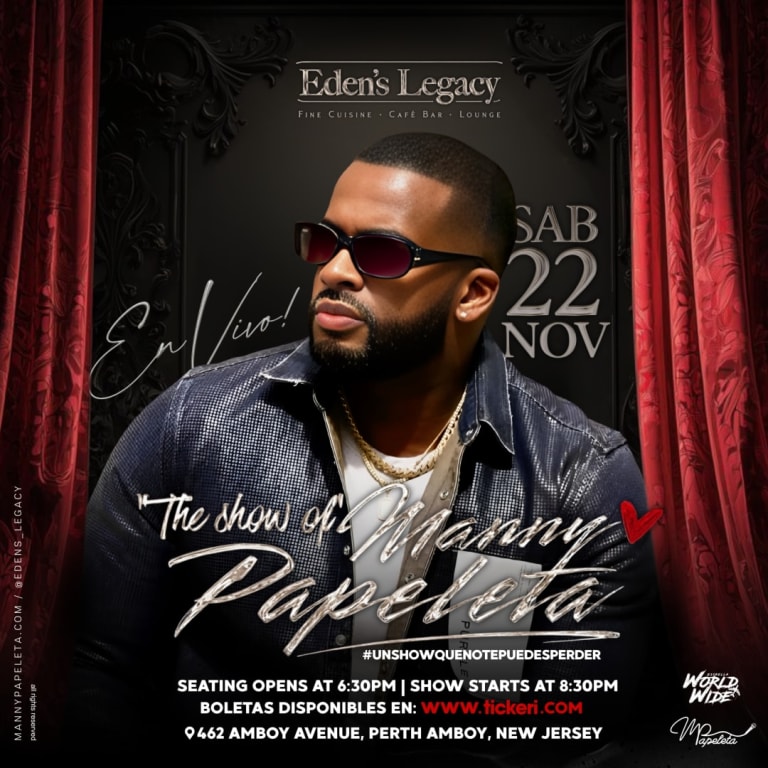 Event - The show of Manny Papeleta - Perth Amboy, NJ - sáb, 22 de noviembre de 2025} | concert tickets