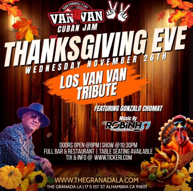 Event - Los Van Van Tribute - Alhambra, CA - Wed, November 26, 2025} | concert tickets