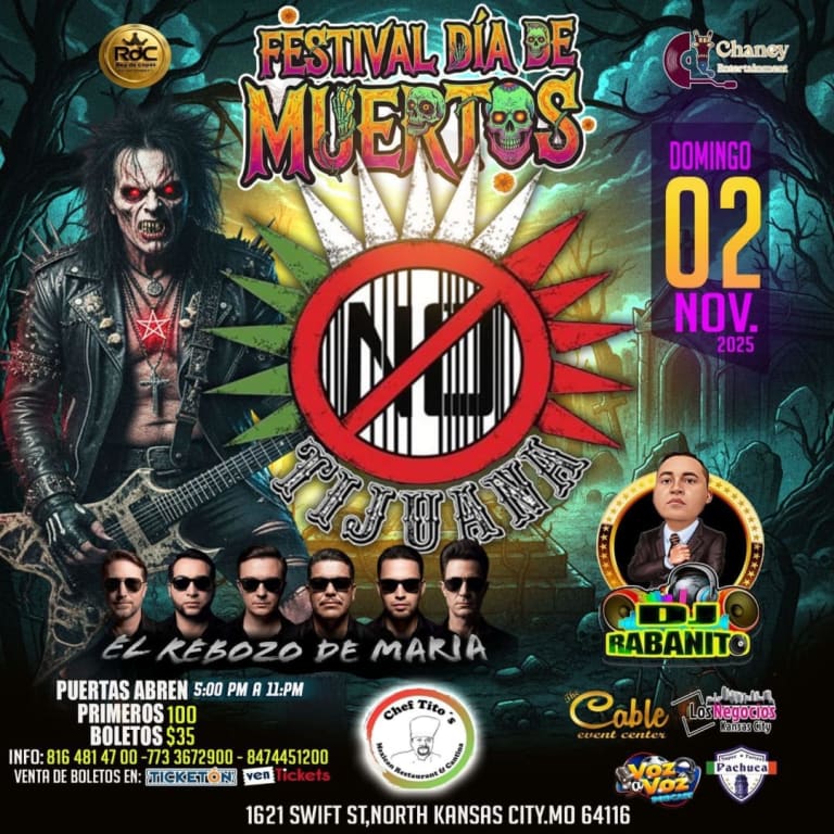 Event - TIJUANA NO en KANSAS CITY ::: SKA ::: ROCK ::: MEXICANO - North Kansas City, Kansas - November 2, 2025 | concert tickets