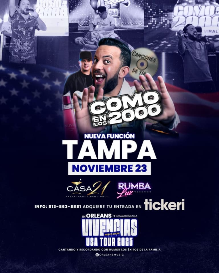 Event - COMO EN LOS 2000 CON ORLEANS EN TAMPA - NUEVA FUNCION  - Tampa, FL - Sun, November 23, 2025} | concert tickets