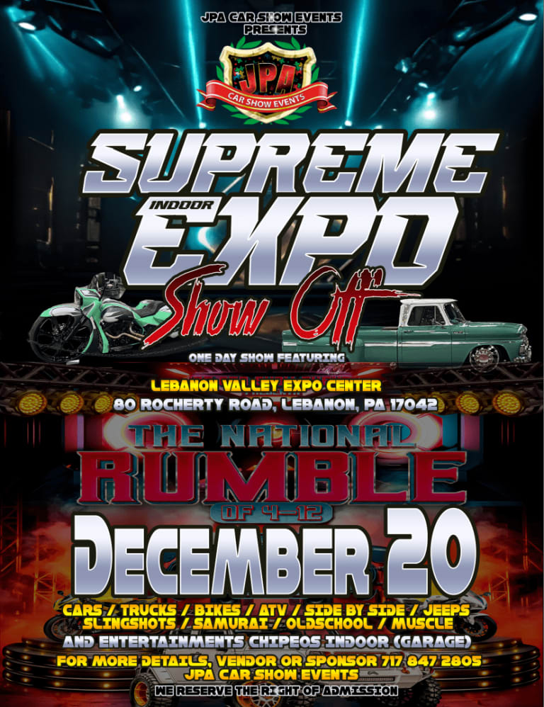 Event - SUPREME EXPO SHOW OFF - Lebanon, Pennsylvania - December 20, 2025 | concert tickets